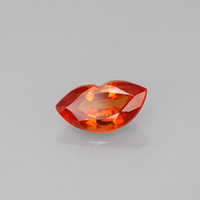 Zaffiro naturale arancione da 1,25 ct, forma fantasia, VS