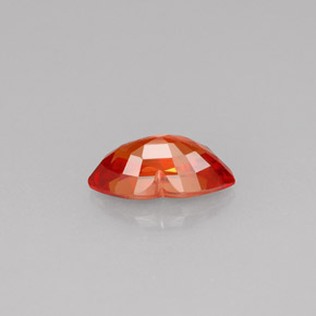 Zaffiro naturale arancione da 1,25 ct, forma fantasia, VS