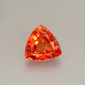 Zaffiro naturale arancione da 0,99 ct, trillion, VVS-VS