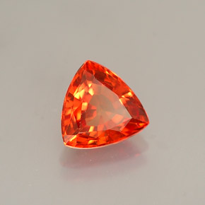 Zaffiro naturale arancione da 0,99 ct, trillion, VVS-VS