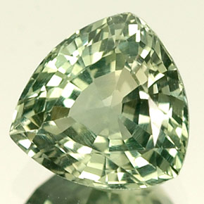 Zaffiro naturale verde da 1,04 ct, trillion, VS