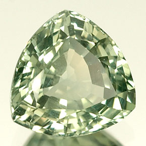 Zaffiro naturale verde da 1,04 ct, trillion, VS