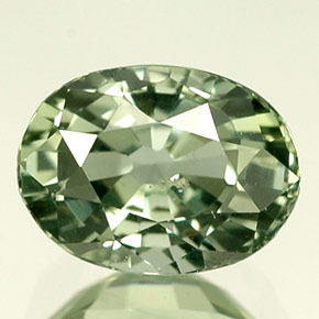 Zaffiro naturale verde da 1,50 ct, taglio ovale, VS-SI