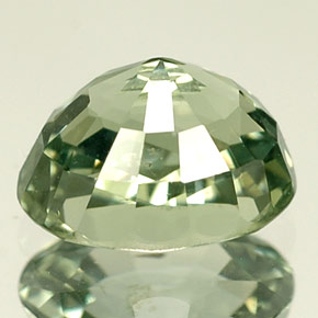 Zaffiro naturale verde da 1,50 ct, taglio ovale, VS-SI