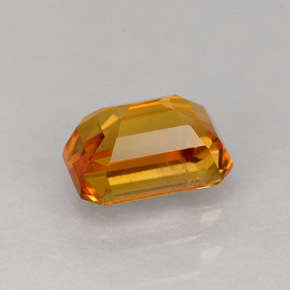 Zaffiro naturale giallo da 1,02 ct, taglio smeraldo, VS-SI
