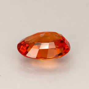 Zaffiro naturale arancione da 0,97 ct, taglio ovale, VS