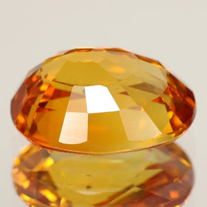 Zaffiro naturale giallo da 2,45 ct, taglio ovale, VS