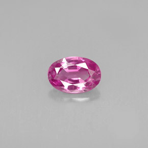 Zaffiro naturale rosa da 0,59 ct, taglio ovale, VVS