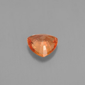 Zaffiro naturale arancione da 0,86 ct, trillion, VVS-VS
