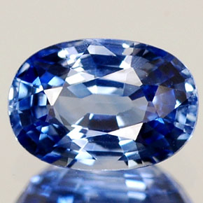 Zaffiro naturale blu da 0,79 ct, taglio ovale, VVS-VS