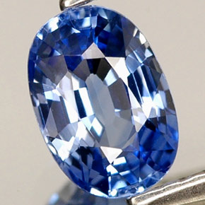 Zaffiro naturale blu da 0,79 ct, taglio ovale, VVS-VS