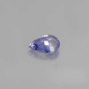 Zaffiro naturale blu da 0,60 ct, taglio a pera, VVS
