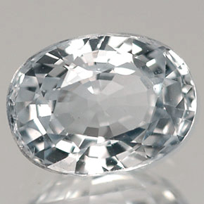 Zaffiro naturale bianco da 1,44 ct, taglio ovale, VVS