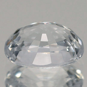 Zaffiro naturale bianco da 1,44 ct, taglio ovale, VVS
