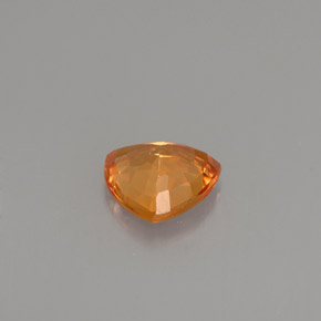 Zaffiro naturale arancione da 0,87 ct, trillion, VS