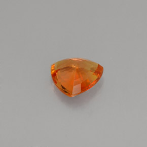 Zaffiro naturale arancione da 0,88 ct, trillion, VS