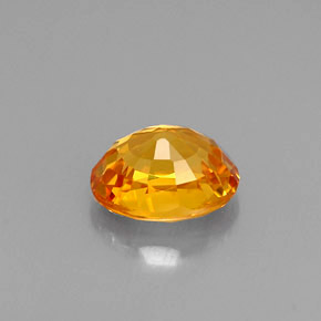 Zaffiro naturale giallo da 1,24 ct, taglio ovale, VVS