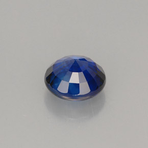 Zaffiro naturale blu da 1,12 ct, taglio rotondo, IF