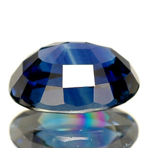 Zaffiro naturale blu da 1,46 ct, taglio ovale, VVS