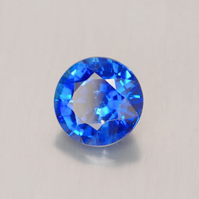 Zaffiro naturale blu da 2,16 ct, taglio rotondo, VVS