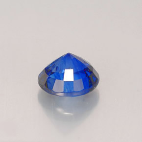 Zaffiro naturale blu da 2,16 ct, taglio rotondo, VVS