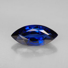 Zaffiro naturale blu da 2,53 ct, marchesa, VVS