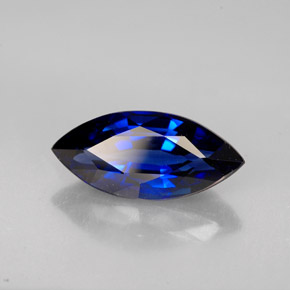 Zaffiro naturale blu da 2,53 ct, marchesa, VVS
