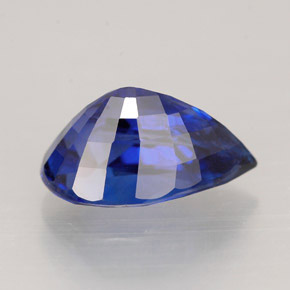 Zaffiro naturale blu da 2,24 ct, taglio a pera, VVS