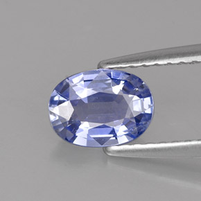 Zaffiro naturale blu da 0,92 ct, taglio ovale, VVS-VS