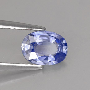 Zaffiro naturale blu da 0,92 ct, taglio ovale, VVS-VS