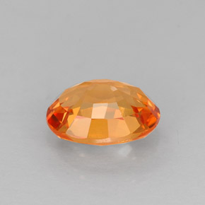 Zaffiro naturale arancione da 1,14 ct, taglio ovale, VVS-VS