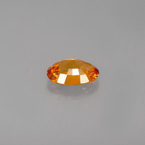 Zaffiro naturale arancione da 0,90 ct, taglio ovale, VVS