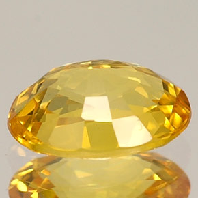 Zaffiro naturale giallo da 1,06 ct, taglio ovale, VVS-VS