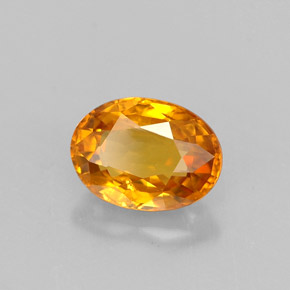 Zaffiro naturale giallo da 1,11 ct, taglio ovale, VVS-VS