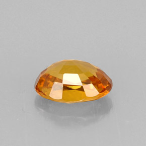 Zaffiro naturale giallo da 1,11 ct, taglio ovale, VVS-VS