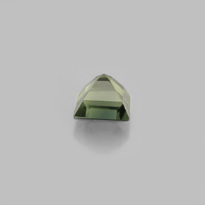 Zaffiro naturale verde da 0,71 ct, quadrato, VS