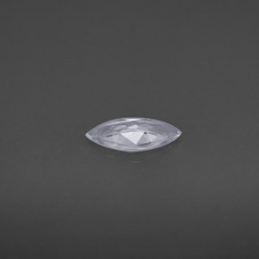 Zaffiro naturale bianco da 0,53 ct, marchesa, VVS