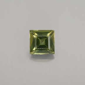 Zaffiro naturale verde da 0,78 ct, quadrato, VS