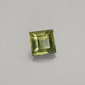 Zaffiro naturale verde da 0,78 ct, quadrato, VS