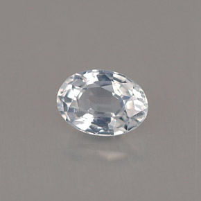 Zaffiro naturale bianco da 0,69 ct, taglio ovale, VVS