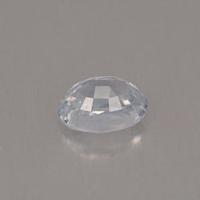 Zaffiro naturale bianco da 0,69 ct, taglio ovale, VVS