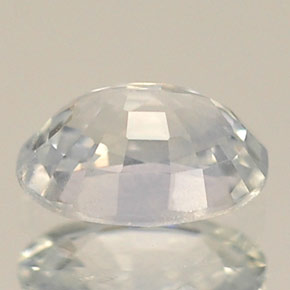 Zaffiro naturale bianco da 0,61 ct, taglio ovale, VVS