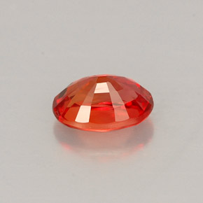 Zaffiro naturale arancione da 0,71 ct, taglio ovale, VS