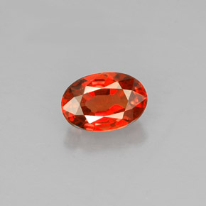 Zaffiro naturale arancione da 0,76 ct, taglio ovale, VS