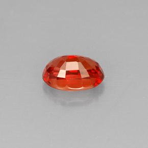 Zaffiro naturale arancione da 0,76 ct, taglio ovale, VS