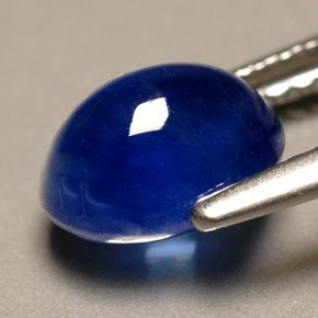 Zaffiro naturale blu da 2,08 ct, trasparente, trasparente/traslucido