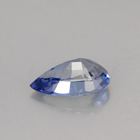 Zaffiro naturale blu da 1,12 ct, taglio a pera, VS