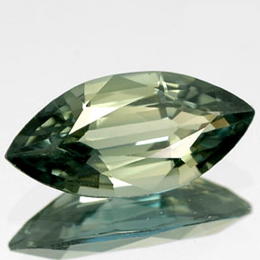 Zaffiro naturale verde da 1,92 ct, marchesa, IF