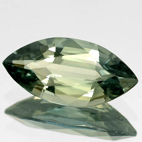 Zaffiro naturale verde da 1,92 ct, marchesa, IF