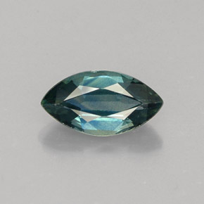 Zaffiro naturale verde da 1,08 ct, marchesa, VVS
